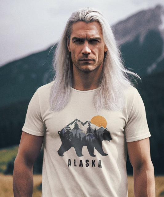 Alaska Mountain Bear Shirt - Busy Bee Bazaar