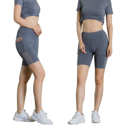 All Seasons Yoga Shorts Stretchable With Phone Pocket - Busy Bee Bazaar