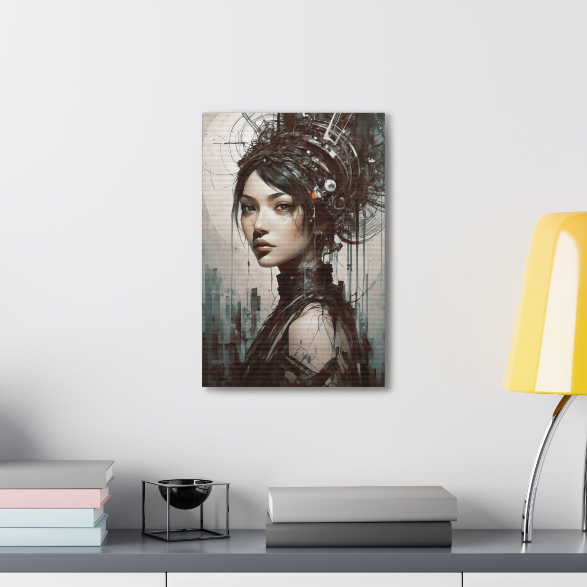 Beautiful Asian Woman canvas wrap - Busy Bee Bazaar