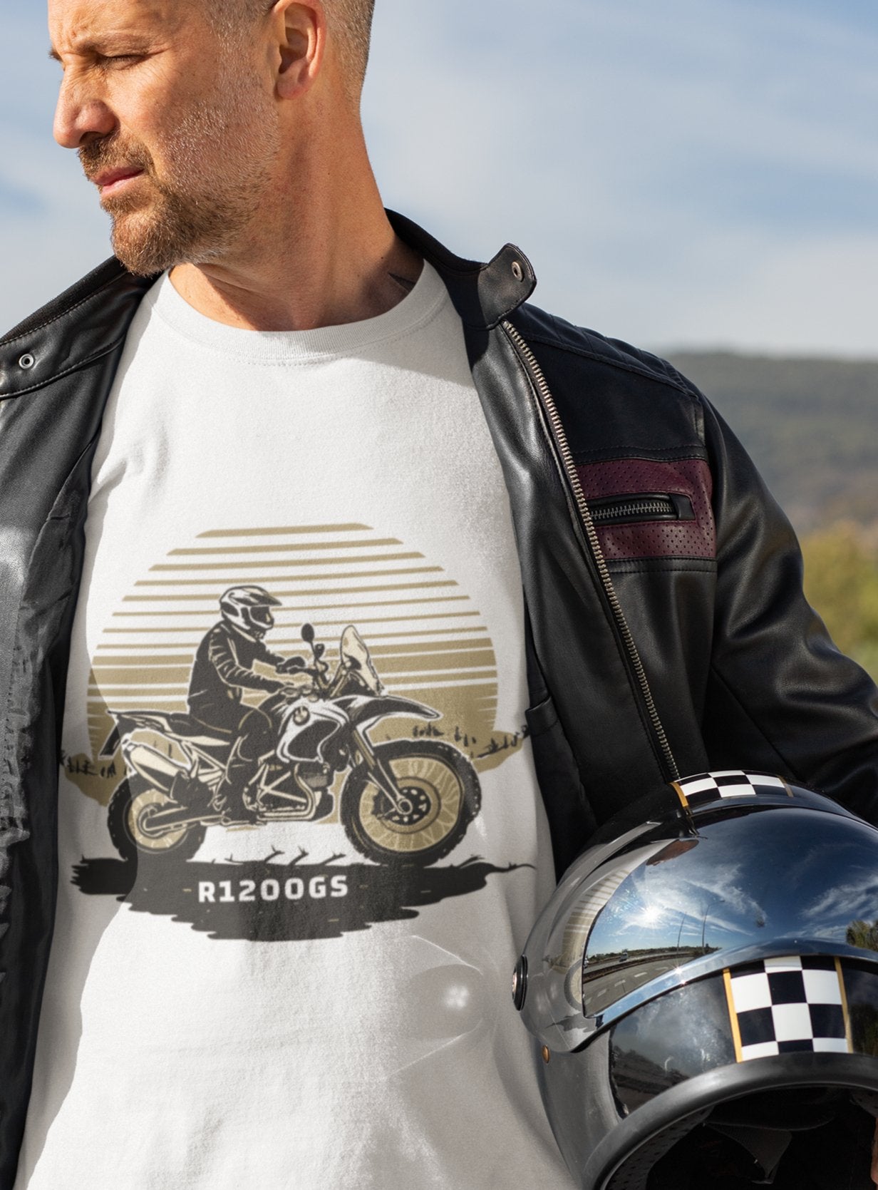 BMW R1200GS Adventure Motorcyle T-Shirt - Busy Bee Bazaar