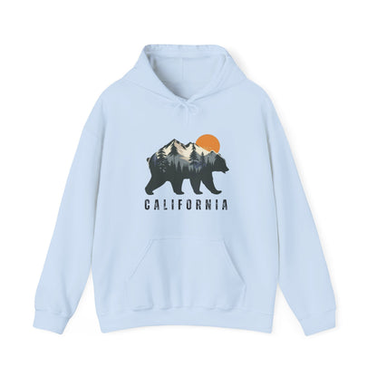 California Bear in the Mountains hoodie - Busy Bee Bazaar