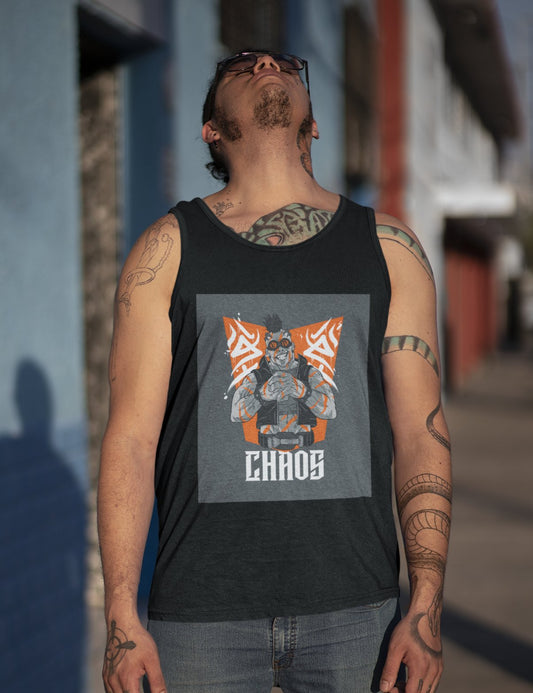 Chaos Anime Unisex Jersey Tank - Busy Bee Bazaar