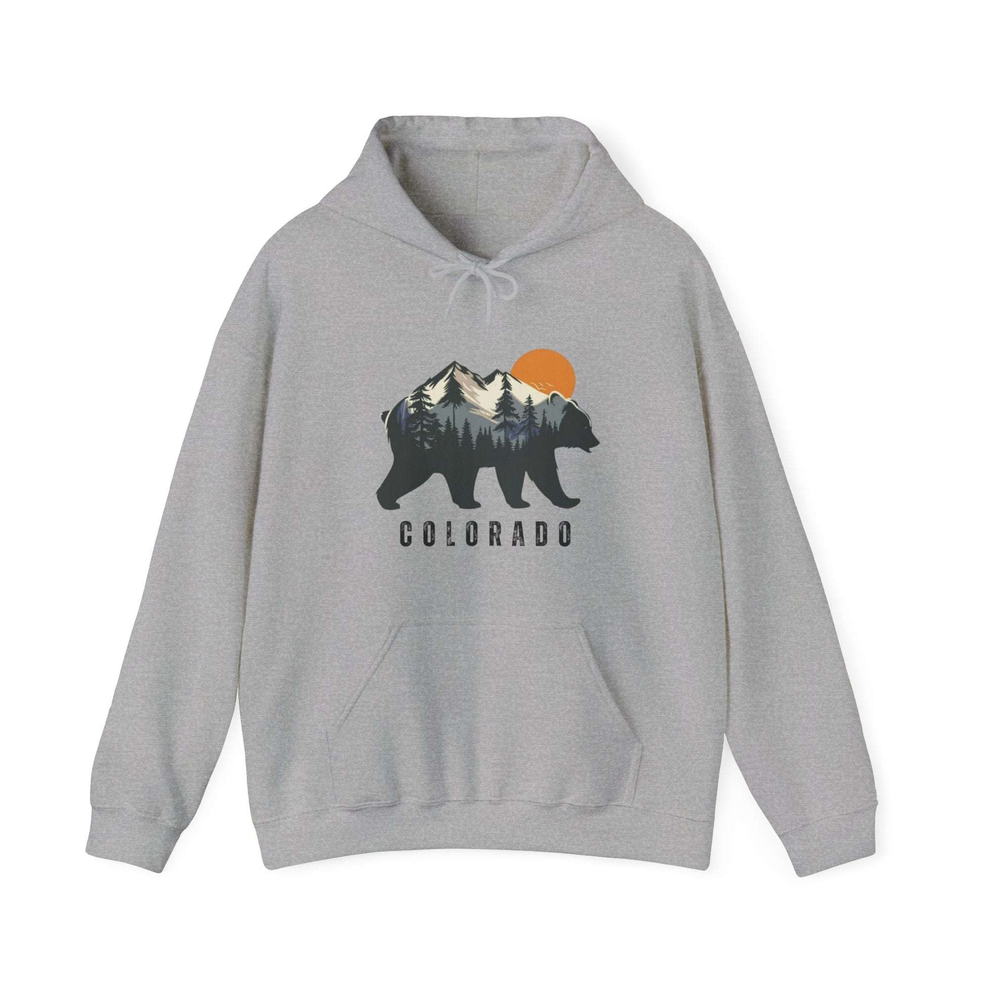 Colorado Bear in the Mountains hoodie - Busy Bee Bazaar