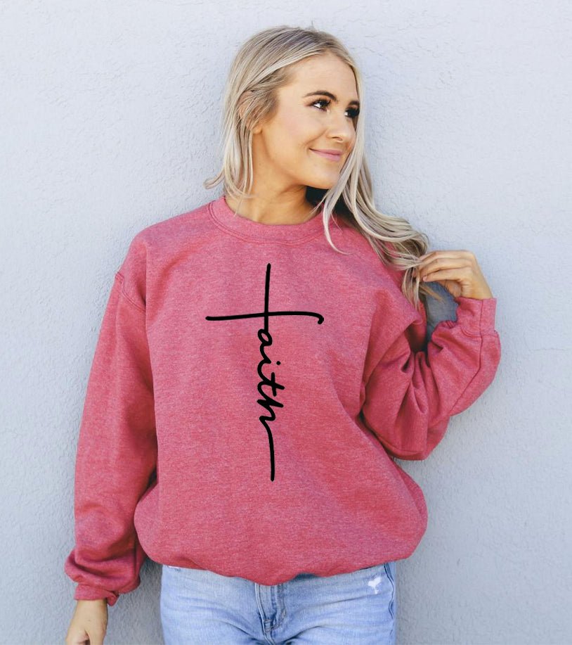 Faith Sweatshirt - Busy Bee Bazaar