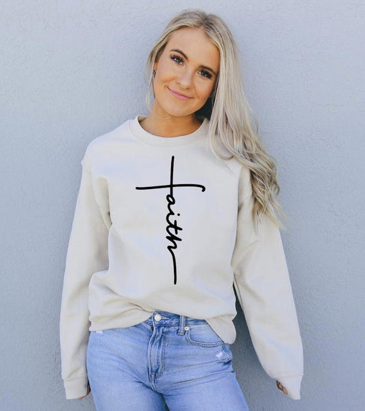 Faith Sweatshirt - Busy Bee Bazaar