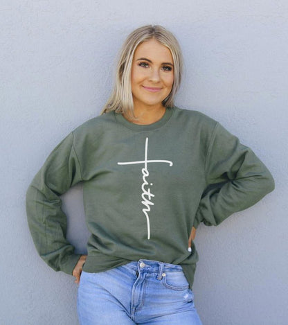 Faith Sweatshirt - Busy Bee Bazaar