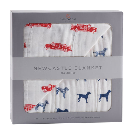 Fire Truck and Dalmatian Newcastle Blanket - Busy Bee Bazaar