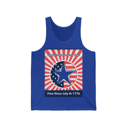 Happy Independence Day! Unisex Jersey Tank - Busy Bee Bazaar