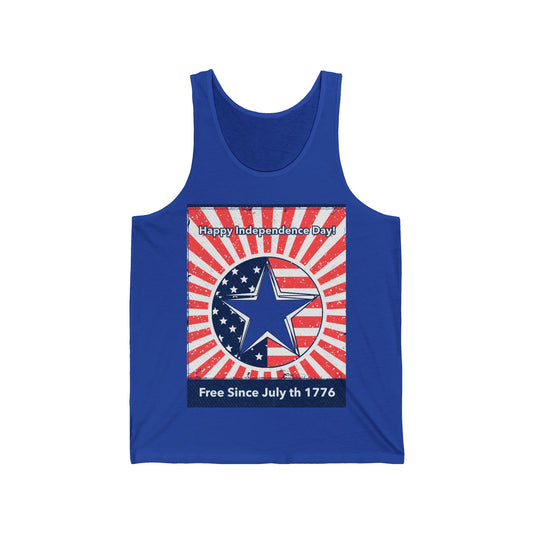 Happy Independence Day! Unisex Jersey Tank - Busy Bee Bazaar