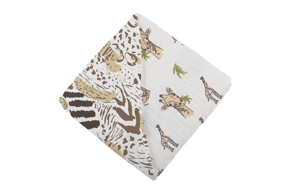 Hungry Giraffe and Animal Print Newcastle Blanket - Busy Bee Bazaar