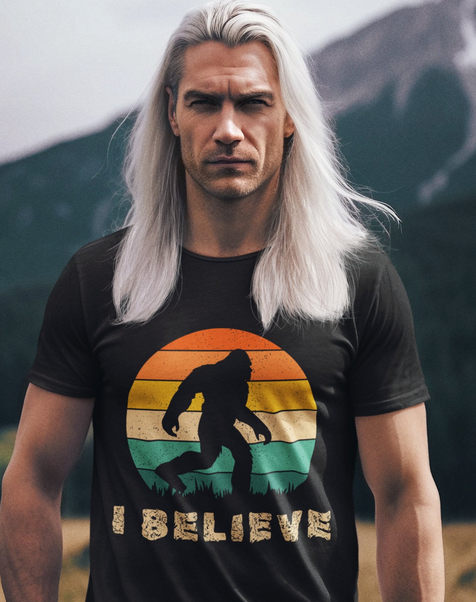 I Believe in Big Foot Vintage T-shirt - Busy Bee Bazaar