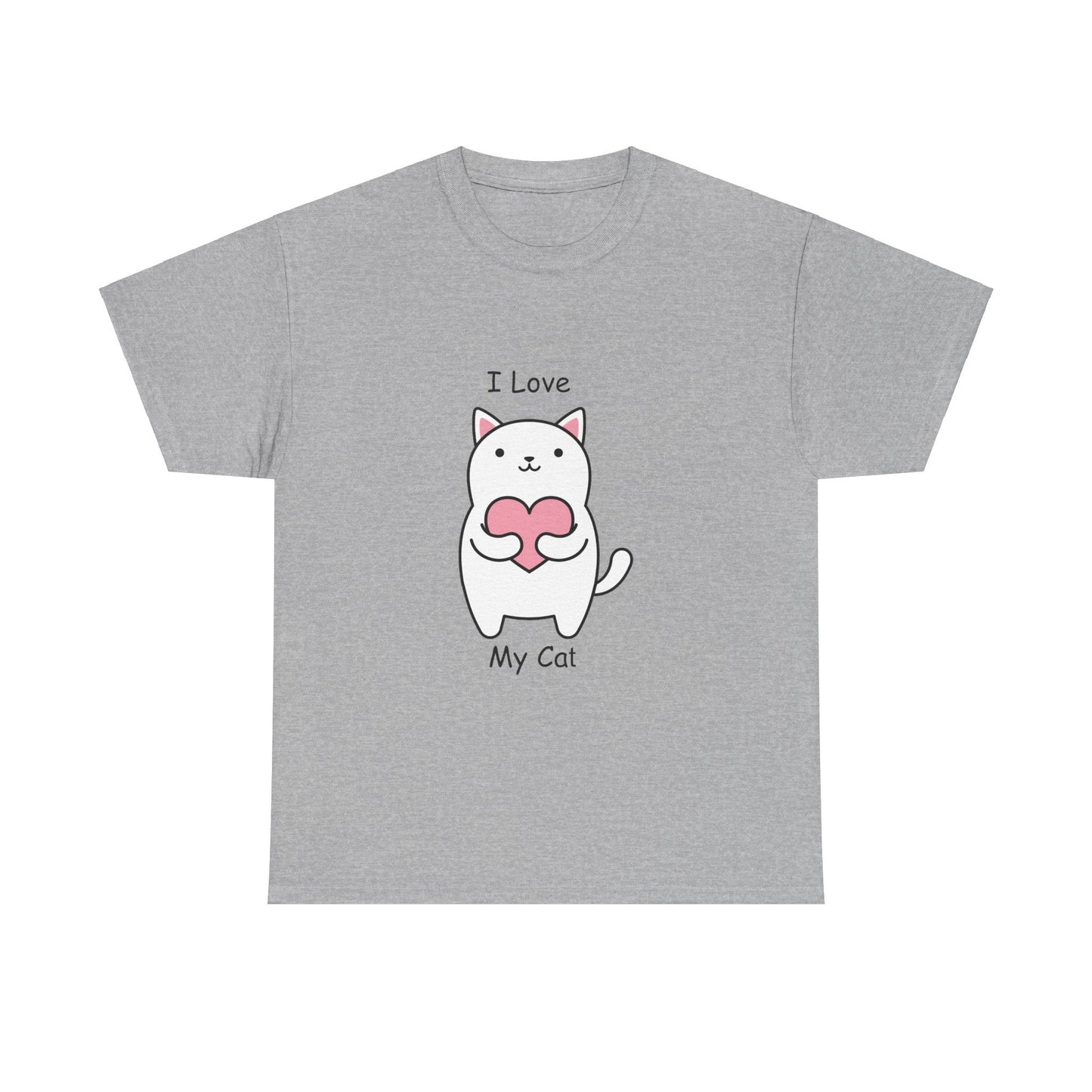 I Love My Cat Unisex Heavy Cotton Tee - Busy Bee Bazaar