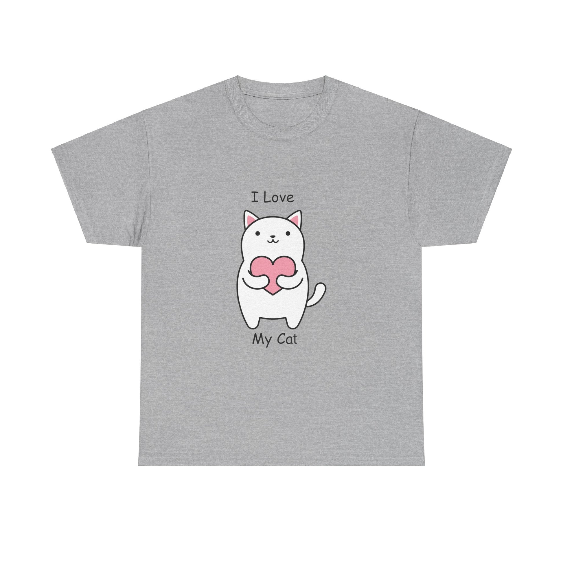 I Love My Cat Unisex Heavy Cotton Tee - Busy Bee Bazaar