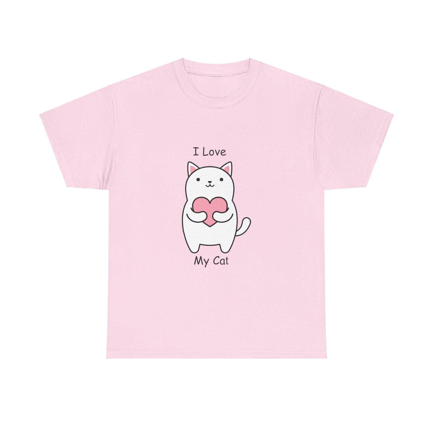 I Love My Cat Unisex Heavy Cotton Tee - Busy Bee Bazaar