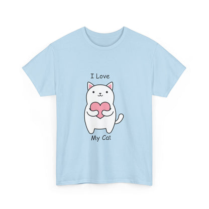 I Love My Cat Unisex Heavy Cotton Tee - Busy Bee Bazaar