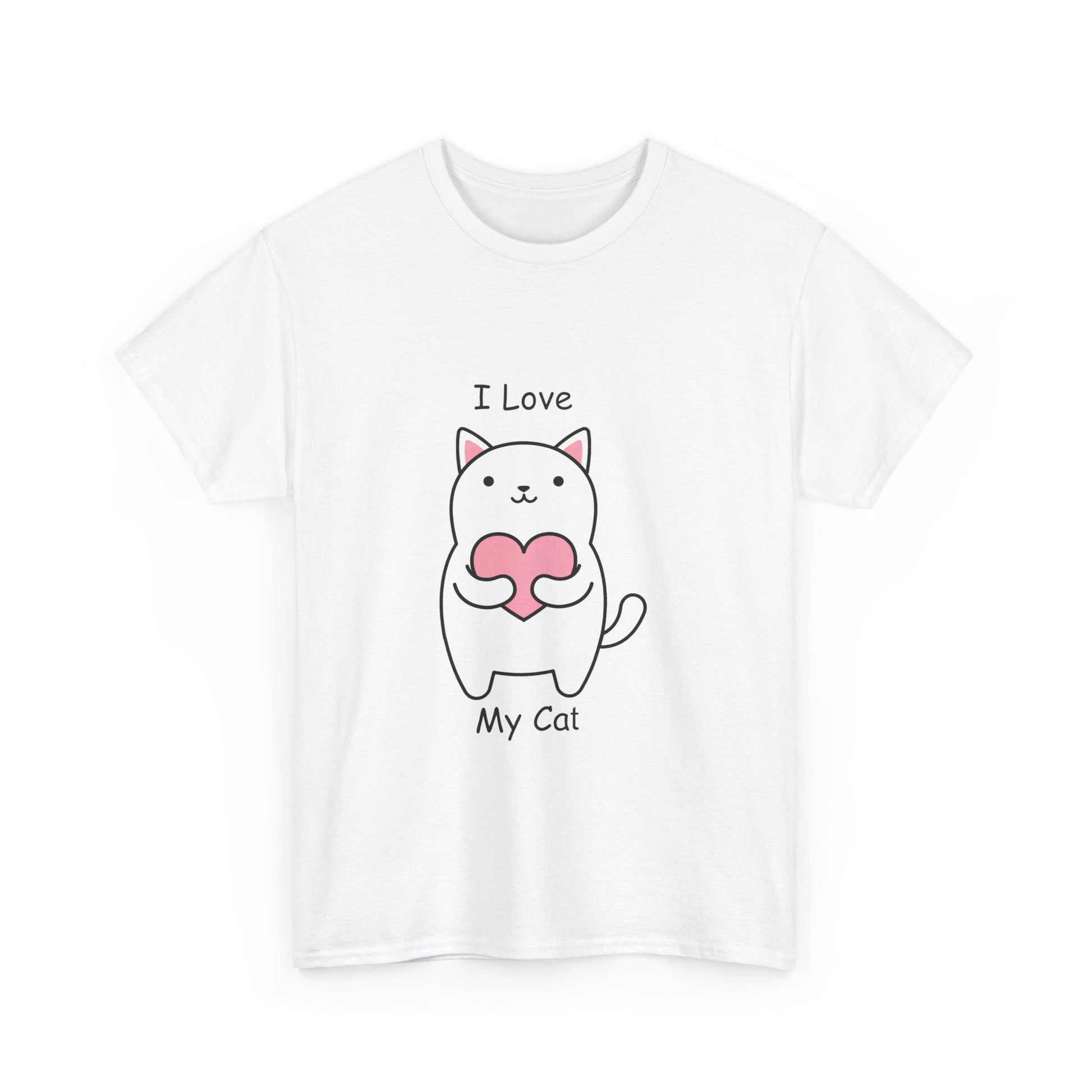 I Love My Cat Unisex Heavy Cotton Tee - Busy Bee Bazaar