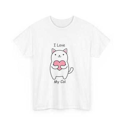 I Love My Cat Unisex Heavy Cotton Tee - Busy Bee Bazaar