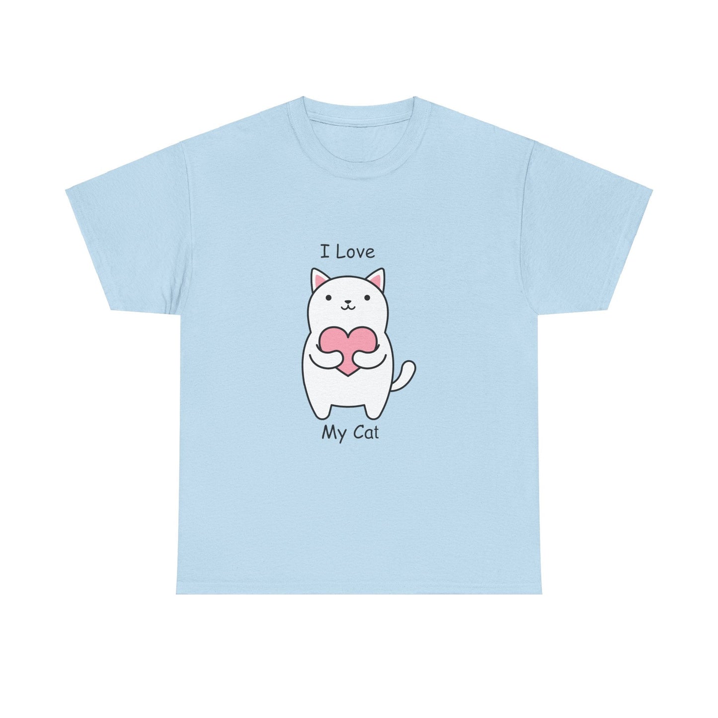 I Love My Cat Unisex Heavy Cotton Tee - Busy Bee Bazaar