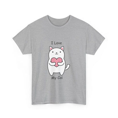 I Love My Cat Unisex Heavy Cotton Tee - Busy Bee Bazaar