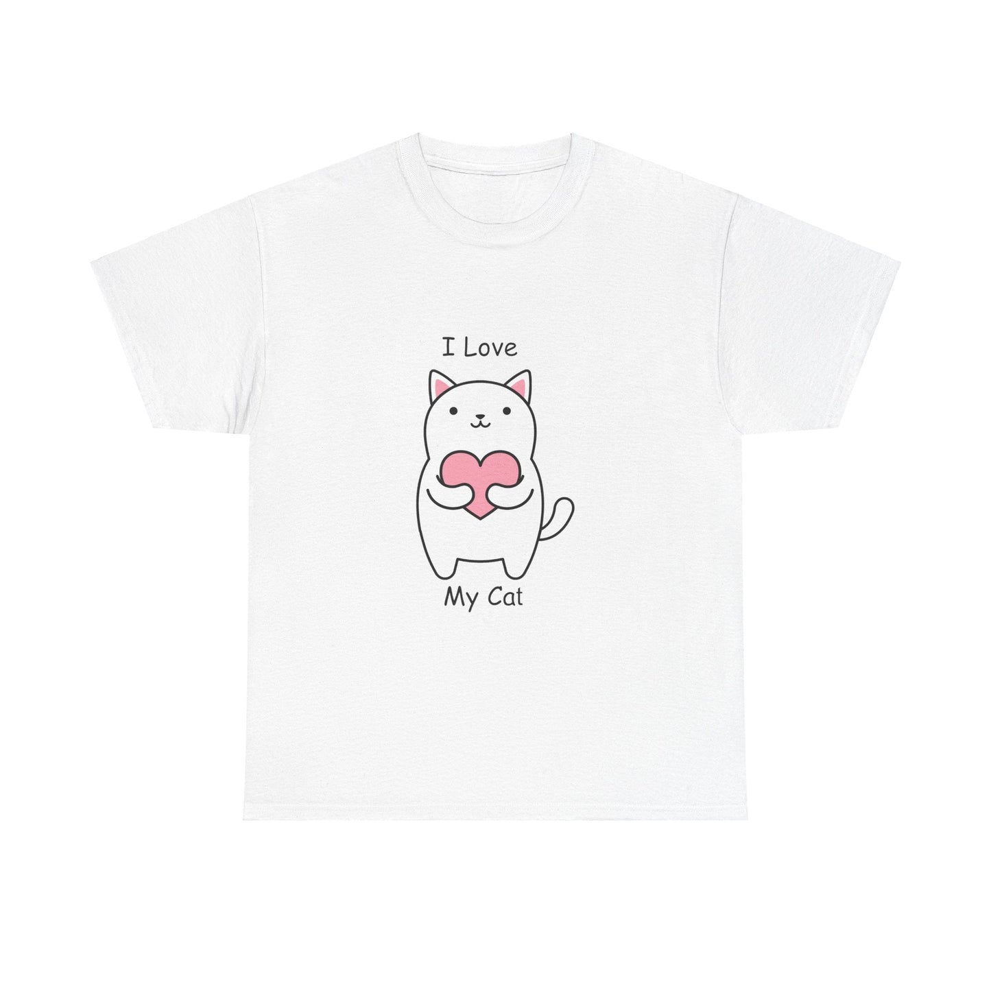 I Love My Cat Unisex Heavy Cotton Tee - Busy Bee Bazaar