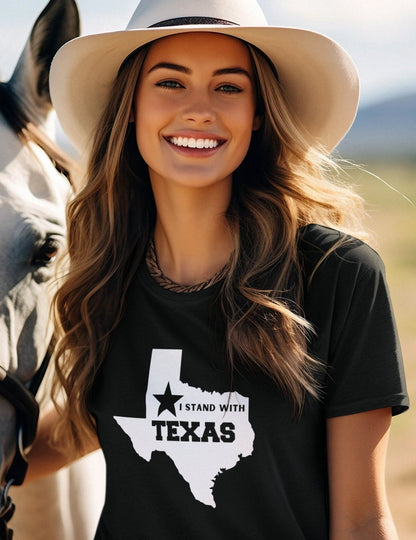 I Stand With Texas Woman's T-shirt - Busy Bee Bazaar