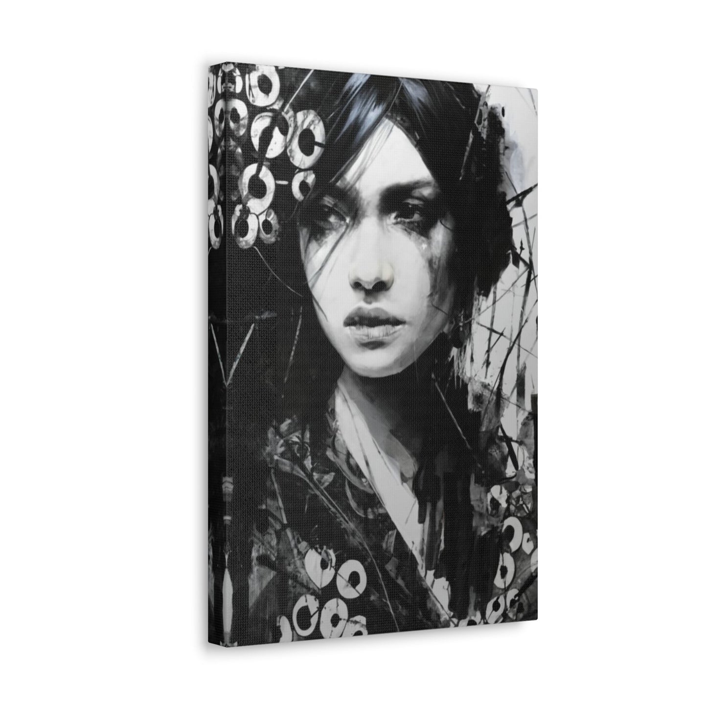 Intriguing Woman Canvas Wrap - Busy Bee Bazaar