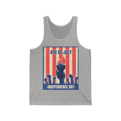 Liberty Torch 4th of July Unisex Jersey Tank - Busy Bee Bazaar