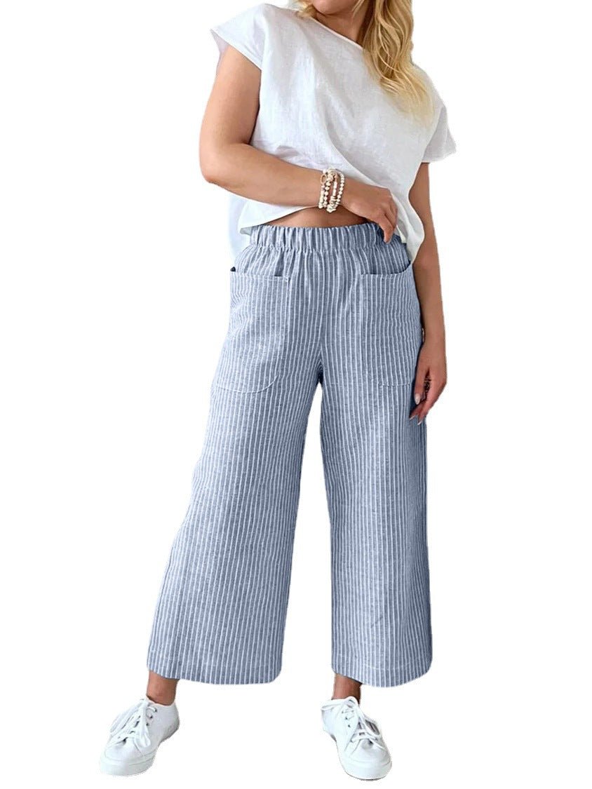 Loose Fashion Casual Straight Leg Pants for Women - Busy Bee Bazaar