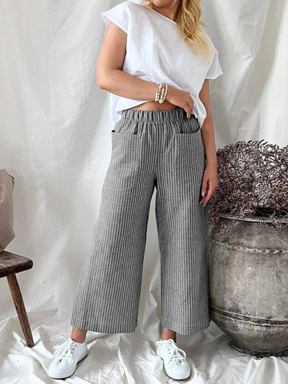 Loose Fashion Casual Straight Leg Pants for Women - Busy Bee Bazaar