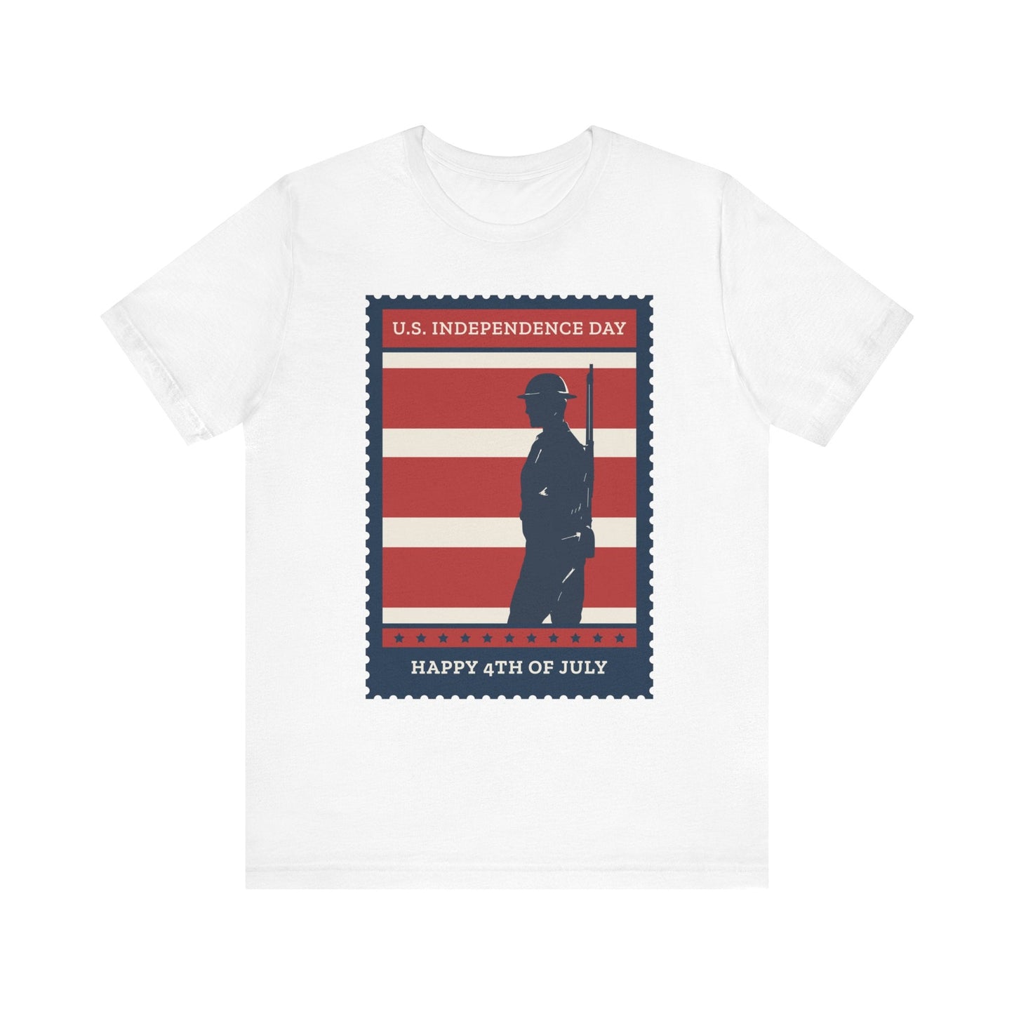 Patriotic Veteran 4th of July Unisex Jersey Short Sleeve Tee - Busy Bee Bazaar