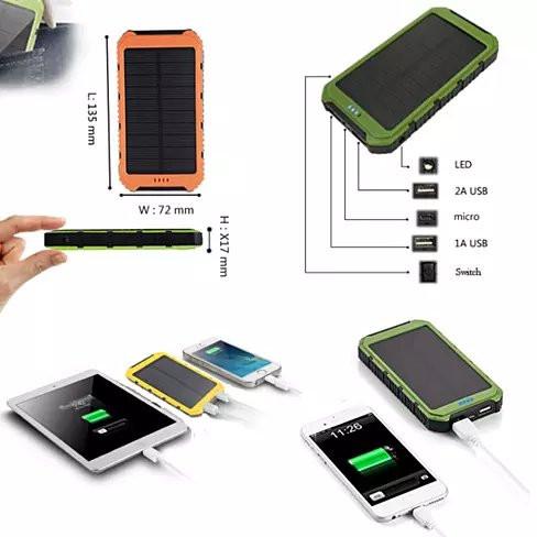 Roaming Solar Power Bank Phone or Tablet Charger - Busy Bee Bazaar