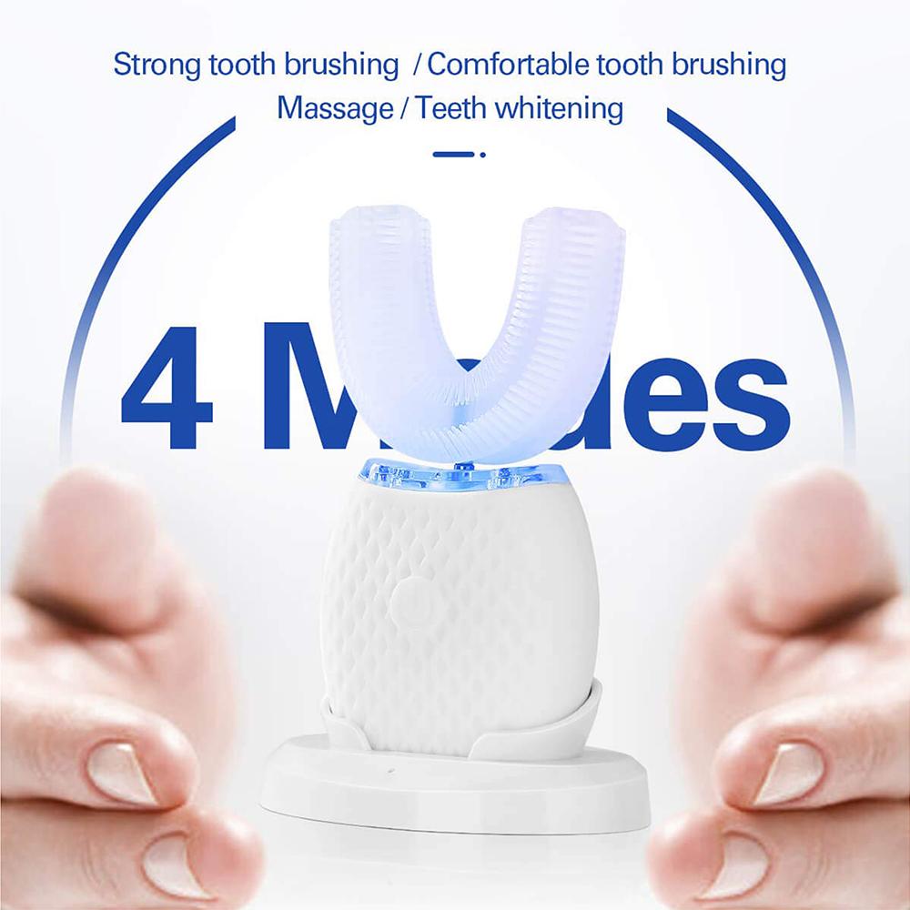 Silicone Electric Toothbrush 360° for Aldult Smart Automatic Whitening - Busy Bee Bazaar