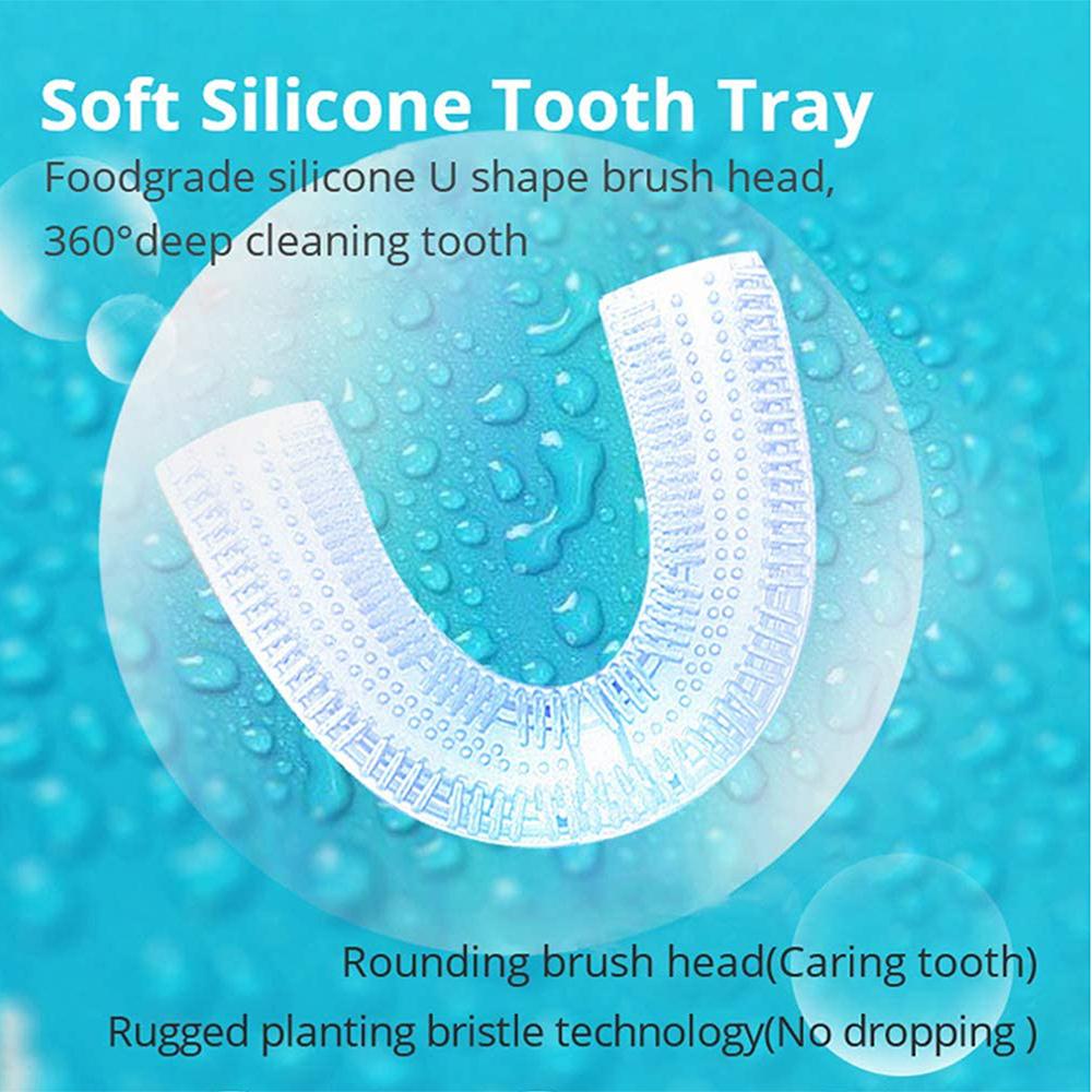 Silicone Electric Toothbrush 360° for Aldult Smart Automatic Whitening - Busy Bee Bazaar