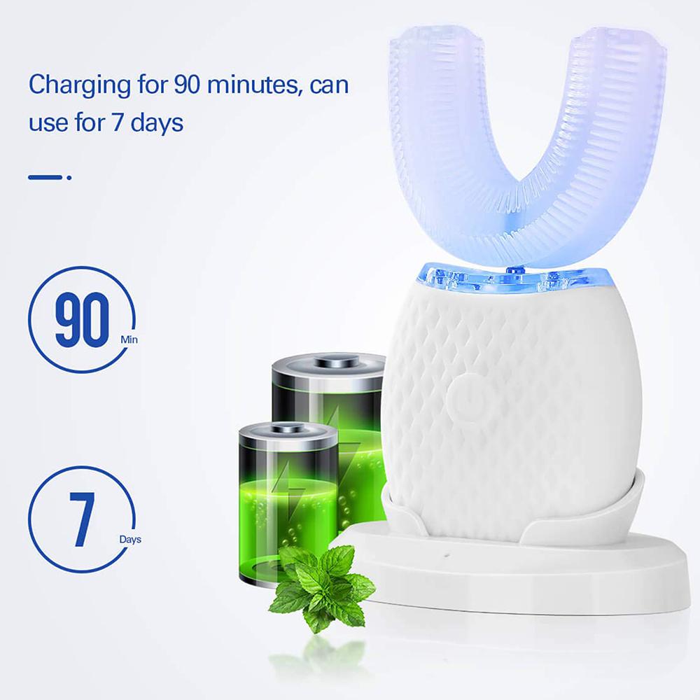 Silicone Electric Toothbrush 360° for Aldult Smart Automatic Whitening - Busy Bee Bazaar