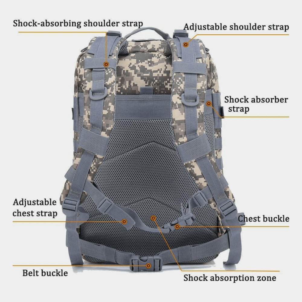 Tactical 45L Molle Rucksack Backpack - Busy Bee Bazaar