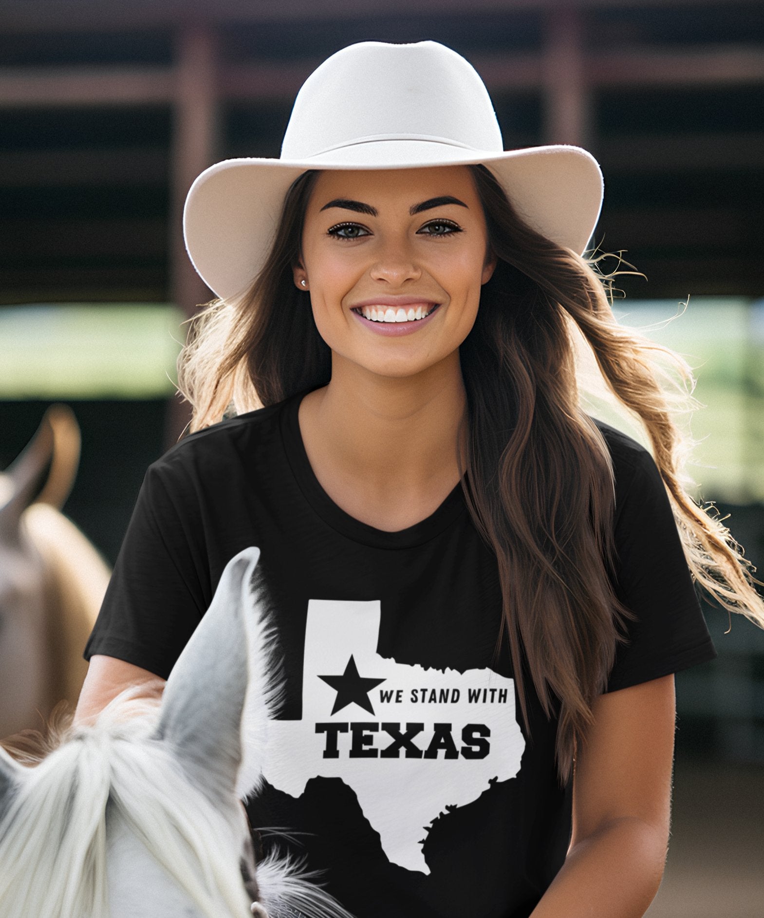 We Stand With Texas T-shirt, Texas T-shirt, Patriotic Texas T-shirt showing support of Texas - Busy Bee Bazaar