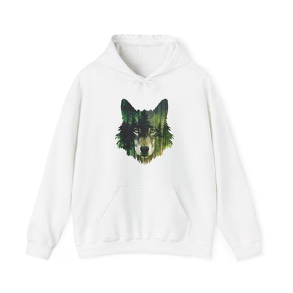 Wolf in the Forest Hoodie - Busy Bee Bazaar