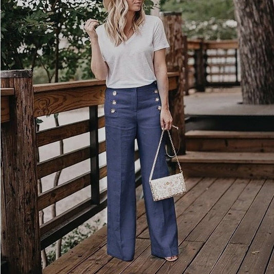 Women Wide Legs Pants - Busy Bee Bazaar