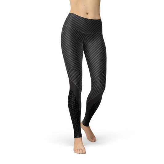 Womens Carbon Fiber Sports Leggings - Busy Bee Bazaar